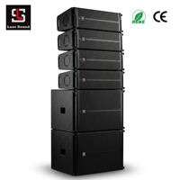 Système de sonorisation professionnel pour scène extérieure, enceinte Line Array miniature Lase Sound LA-1, double haut-parleur de 6,5 pouces, 300 W RMS, étanche, pour mariage et événements