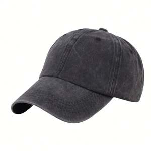 Casquette de baseball 6 panneaux vintage brodée 3d en gros - Product Image 3