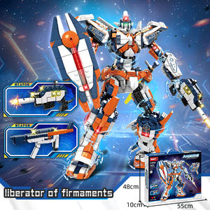 Ensemble de jouets Woma Mech, figurine d'action, armure de robot, modèle à assembler, jouet Juguetes, ensemble de blocs de construction avec armes (C4005) - Product Image 5