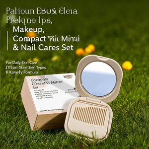 Ensemble peigne et miroir miniatures compacts pour les soins quotidiens de la peau, tous types de peau, formule K Beauty - Product Image 3