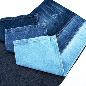 Slub kain denim jeans biru indigo grosir katun/spandeks/kain Denim polyester