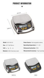 1g 정밀 인증 상점 공장 디지털 스틸 무게 스테인레스 전기 블루투스 오일 스케일링 분석 균형 - Product Image 5