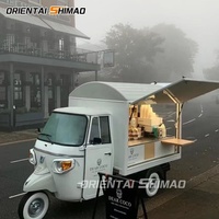 Camion de restauration électrique à 3 roues pour pizzas, café, glaces, snacks, bonbons et chips