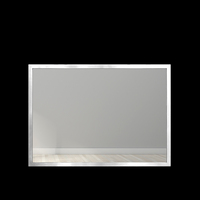 Miroir de salle de bain inclinable en acier inoxydable anti-fissures OEM ODM, incassable, facile à installer pour les personnes à mobilité réduite