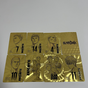 Tarjetas de Anime Slam <span class=keywords><strong>Dunk</strong></span>, Resistentes al Agua, con Lámina Dorada, para Fanáticos del Juego, con Función Magnética, Impresión Digital - Product Image 1