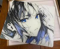 Mouse Pad Kaca DIY Berkualitas Tinggi, Dicetak Khusus, AG Tempered Glass Mousepad untuk Gaming, Permukaan Halus dan Logo Artwork Dicetak Sesuai Pesanan