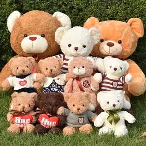 Individueller Teddybär Plüschtiel Valentinstag Dekor niedliches Maskottchen Mini Kuscheliger Bär Gefüttertes Tier Plüschtiel schöne kleine Geschenke