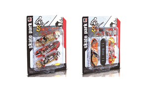 Touche en érable bon marché en plastique éducatif <span class=keywords><strong>Mini</strong></span> enfants jeu de bureau pont doigt planches à roulettes avec rampe - Product Image 3