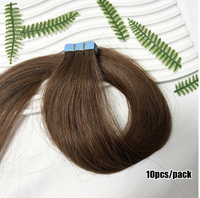 Extensions de cheveux à bandes adhésives directes d'usine, cheveux humains Remy, extensions invisibles à bandes adhésives, plusieurs couleurs disponibles