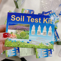 Kit de test de sol pour détection de substances dans le jardin, solution de test du pH, des nitrates, du phosphate (PO4) et du potassium