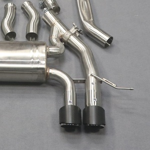 3.5" Tuning for Race Valvetronic Cat-back Exhaust System With Exhaust Muffler Tips Brace for BMW M3 M4 G80 G82 G83 S58B30A 2020+ - Product Image 6