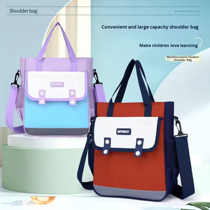 Customized Printed Logo Oxford Tutoring Schoolbag for Primary Students Breathable Waterproof Lightweight Crossbody Hand-carrying - Product Image 4