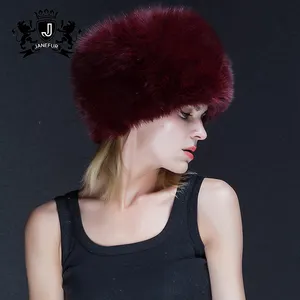 여성 겨울 공장 직접 판매 따뜻한 자연 모피 모자 두꺼운 여우 모피 모자