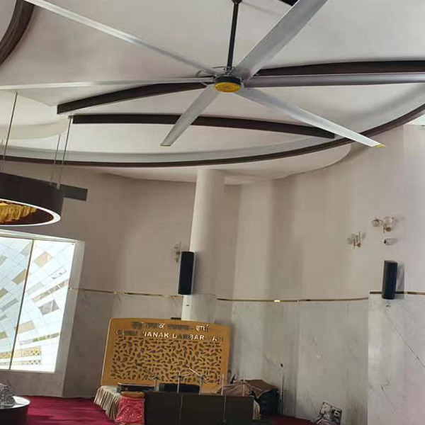 6.1m (20FT) BLDC Brushless Motor Industrial HVLS Ceiling Fan for Low Noise Aluminium Ceiling Fan for Commercial Ventilation