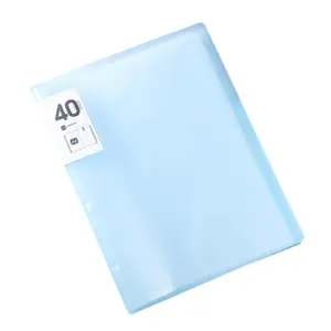 A4 Clear Sleeves 40 Pocket Presentation Book Plastic Sleeves 2 Pcs Binder Sheet Protectors Portfolio Book Folder Display