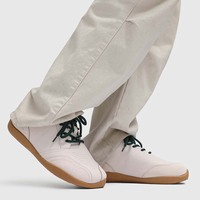 Chaussures de sport confortables pour hommes à bout large personnalisé, souples, zéro drop, respirantes, en cuir suédé blanc, décontractées, fabriquées par le fabricant
