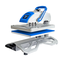Nouvelle presse à chaud manuelle 40x50cm HP3805N avec base filettable, plateau interchangeable et panneau de commande LCD pour l'impression textile