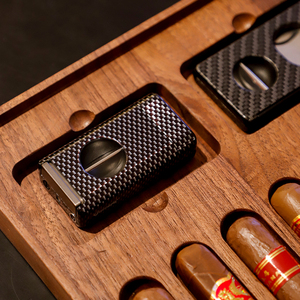 Bán buôn bật lửa với xì gà V cắt ba ngọn lửa ngọn đuốc sang trọng màu xanh lửa hiện đại máy bay phản lực nhẹ hơn - Product Image 5