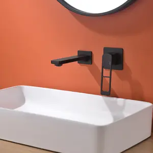 बाथरूम के पानी का नल गर्म ठंडा मिक्सर दीवार पर छुपा हुआ छुपा हुआ बेसिन नल दीवार स्नान नल गर्म बिक्री