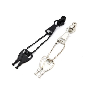 Tirette de <span class=keywords><strong>fermeture</strong></span> éclair YYX de luxe en alliage de zinc noir de haute qualité, personnalisée, en forme de clé, pour <span class=keywords><strong>fermeture</strong></span> éclair de bagages en nylon - Product Image 4