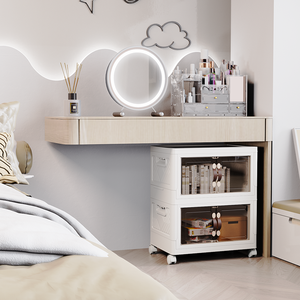 Đóng Mở Nhựa Quần Áo Lưu Trữ Thùng Có Nắp Đậy Và Bánh Xe Có Thể Gập Lại Tủ Quần Áo Tổ Chức Hộp Lưu Trữ Cho Nhà Bếp Sử Dụng - Product Image 4