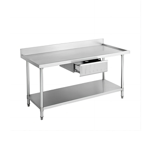 Tavolo da lavoro ristorante commerciale tavolo da cucina in acciaio inox panca da cucina - Product Image 2