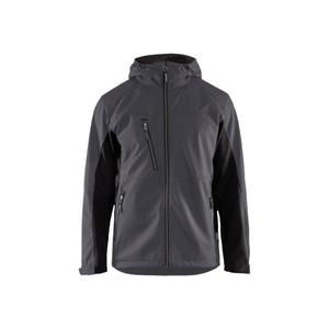 BLAKLADER - 475325169699L Chaqueta softshell con capucha Gris medio/Negro-EAN 7330509698716 CHAQUETAS DE TRABAJO - Product Image 1