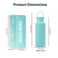 Botella Térmica de Acero Inoxidable 304 de Boca Estrecha, a Prueba de Fugas, con Tapa de Rosca, Color Sólido Mate, Botella Térmica de Viaje con Logotipo Personalizado