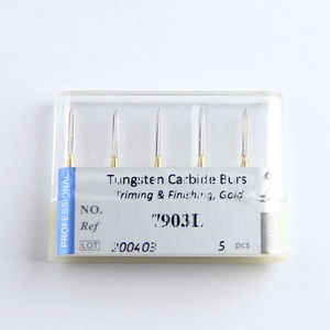 Fraise à carbure <span class=keywords><strong>dentaire</strong></span> pour finition et modelage, à lame flamme affûtée, 8-12 lames, en vente - Product Image 1