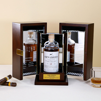Boîte à vin de luxe personnalisée boîte cadeau d'emballage de peinture mate faite à la main pour whisky Champagne étui à vin rouge