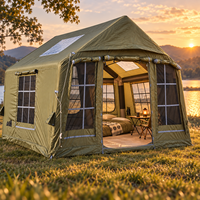 Tente de camping portable 300x265x210cm, tente gonflable à structure pneumatique, grande tente d'extérieur, installation rapide, grand espace, polycoton, OEM ODM, grossistes