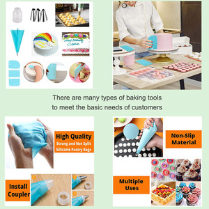 Оптовая продажа, Набор сумок и наконечников, набор для украшения тортов, 124 шт., набор для украшения тортов - Product Image 4