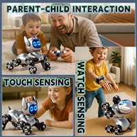 4DRC Y9 Intelligenter RC-Roboterhund 2,4G 8-Rad Ferngesteuertes Stunt-Auto Berührungssensitiv Interaktives Haustier-Spielzeug Geburtstagsgeschenk für Kinder