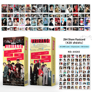 420 Piezas/Set de Postales y Pegatinas Kpop de <span class=keywords><strong>Jungkook</strong></span>, Jimin, V, ARIRANG, <span class=keywords><strong>J</strong></span>-<span class=keywords><strong>Hope</strong></span>, Suga, RM, <span class=keywords><strong>Jin</strong></span>, Tarjetas de Felicitación, Calcomanías, Regalos y Recuerdos para Fans - Product Image 3