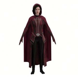 Disfraz de Cosplay de <span class=keywords><strong>Wanda</strong></span> Vision & Scarlet Witch, Serie de TV del mismo estilo, incluye chaleco, pantalones de vestir con personaje Animal - Product Image 2