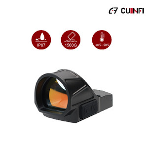 Cuinfi 1x26x22mm Grand champ de vision, point rouge, autonomie de 50000 heures, fonction Shake Awake, 10 niveaux d'éclairage multi-réticules, viseur point rouge - Product Image 4
