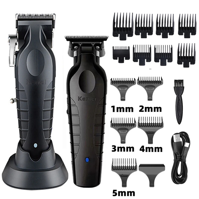 KEMEI Manufacturer Hair Trimmer Clipper Set Km-22992296 Professional Hair Clippers and Trimmers Set for Barber