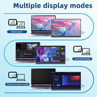 Moniteur portable, extension d'écran d'ordinateur portable avec écran IPS 1080P, 13,3, 14, 15,6, 16, 17,3 pouces, deuxième écran Type-C pour ordinateur portable, voyage