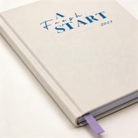 Carnet de gratitude chrétien personnalisé A5 avec marque-page en ruban et couverture imprimée