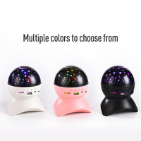 Projecteur LED Multicolore Bluetooth avec Projection d'Étoiles, Lampe Musicale Magique pour Fêtes, Veilleuse Ambiante