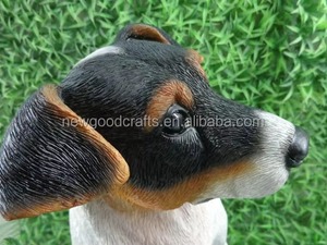Artware nhựa thủ công động vật thủ công ngồi con chó tượng Nhà Máy Giá handmade vật nuôi điêu khắc trang trí nội thất món quà con chó bức tượng - Product Image 4