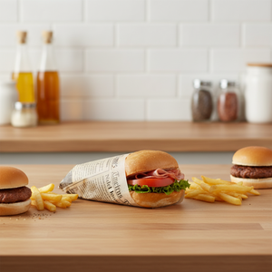 Bolsa <span class=keywords><strong>de</strong></span> Papel Triangular Antigrasa para Comida para Llevar, para Hamburguesas y Papas Fritas, con su Logotipo, Precio al por Mayor - Product Image 2