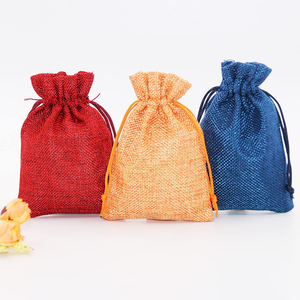 Hot Sale Custom Jute Burlap <b>Gift</b> Sack Drawstring Candy <b>Bags</b> for Party Wedding Burlap <b>Bags</b> Pouch Wholesale - Product Image 4