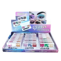 Nouveau design maquillage 3 couleurs palette d'ombres à paupières colorées étanches brillantes