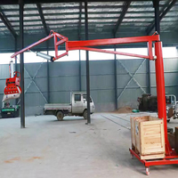 Lengan Robot Pneumatik dengan Gripper Mekanis, Manipulator Pneumatik Mobile untuk Operasi Penjepit Karung Pakan Biji-bijian