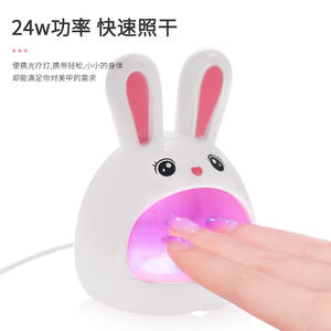 2025 मिनी फोटोथेरेपी क्यू प्यारा खरगोश गर्म दीपक कोई काले हाथ छोटे पैमाने पर त्वरित सुखाने वाला नाखून दीपक - Product Image 1