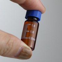 1.5ml transparent diplômé chromatographique bouteille laboratoire scellé vis tête espace injection bouteille d'échantillonnage bouteille