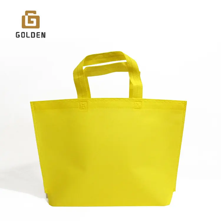 Gouden Verschillende Kleuren Recycling Custom Logo Promotionele Niet-Geweven Boodschappentas Pp Niet-Geweven Tas Rijstzak