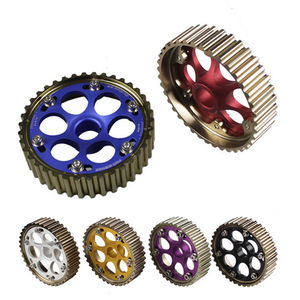 <span class=keywords><strong>Poulie</strong></span> d'<span class=keywords><strong>arbre</strong></span> à cames de roue de distribution réglable en aluminium de course pour moteur Honda Civic 1988-1995 CRX Del D Series - Product Image 1