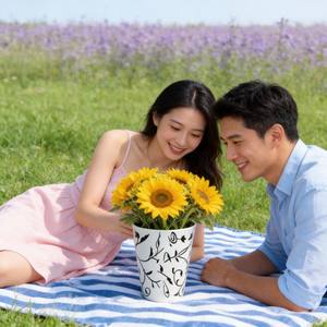 HARVIT Pots à fleurs indiens en terre cuite et petits pots en céramique - Écologiques, durables, noirs avec décorations, pour usage extérieur/intérieur, vente en gros - Product Image 5